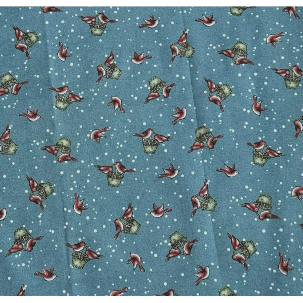Fresh Fallen Snow by Kris Lammers 16008 Maywood Cotton Fabric Cardinals 34 x 44